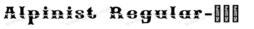 Alpinist Regular字体转换